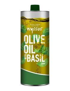 Nyssos Olive oil with basil 250ml