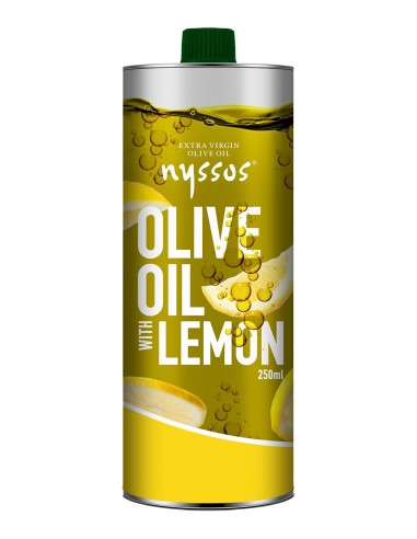 Nyssos μεταλλικό 250ml με λεμόνι