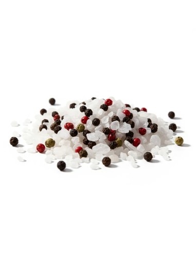 Sea Salt with Mixed Whole Peppers 200g