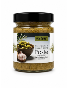 Nyssos green olive paste with garlic 180gr