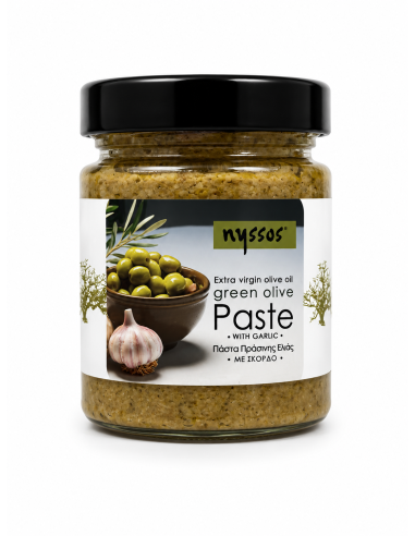 Nyssos green olive paste with garlic...