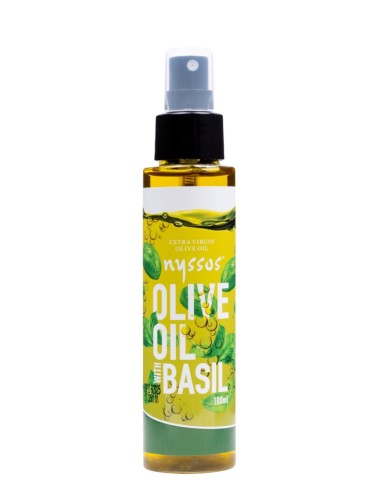 Nyssos olive oil with basil in spray...